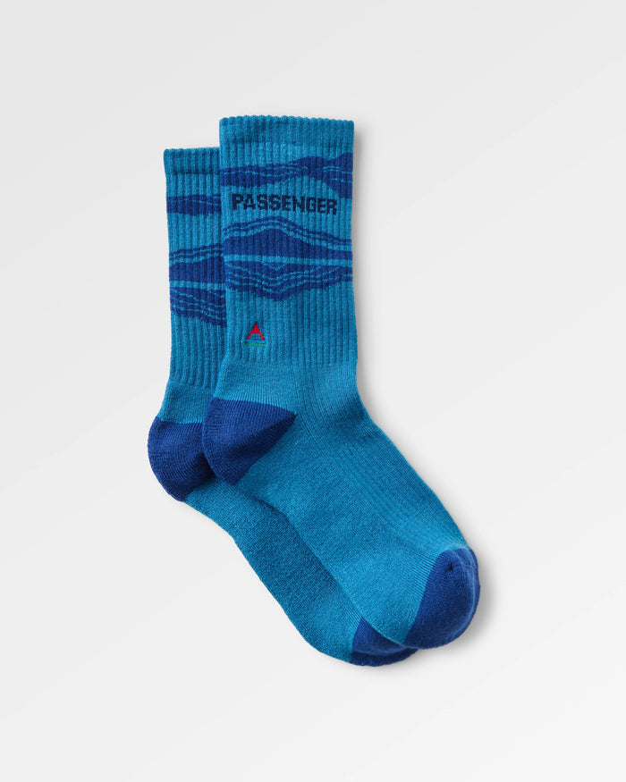 Tahola Merino Socks - Blue Steel